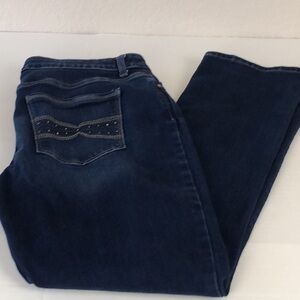 Lee Straight Led Mid Rise Jeans Size 16